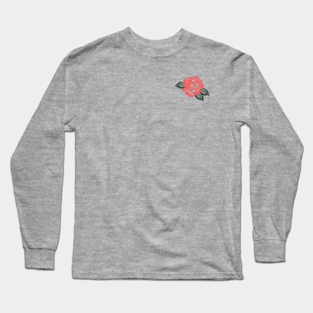 Rose Long Sleeve T-Shirt by LeviRand